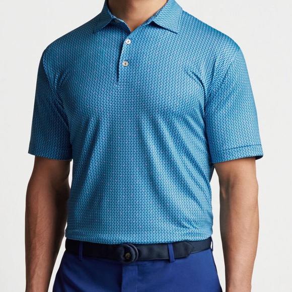 Peter Millar Men's Sport Navy‎ Ralph Performance Jersey Polo XL New With Tags